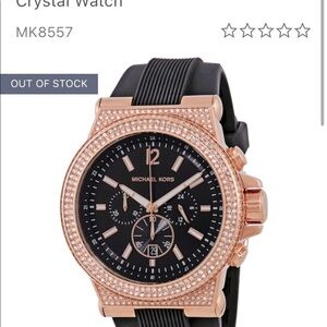 Michael Kors watch Dylan Black Dial Ladies Chronograph no scratches